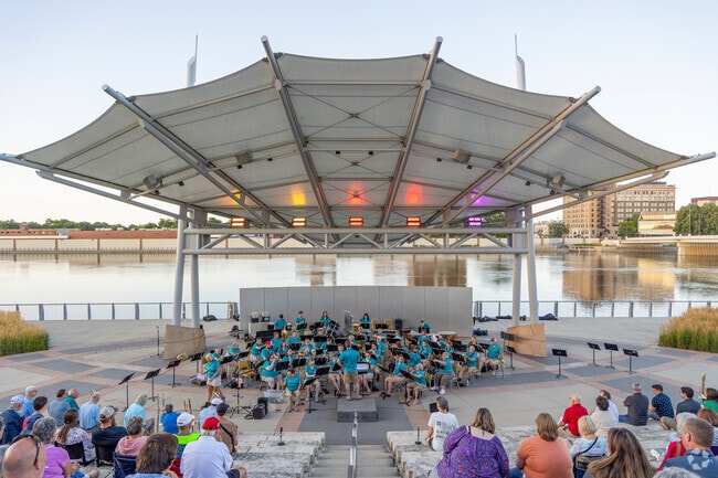 Downtown Waterloo has classical music Summer events at the Riverwalk Amphitheater.