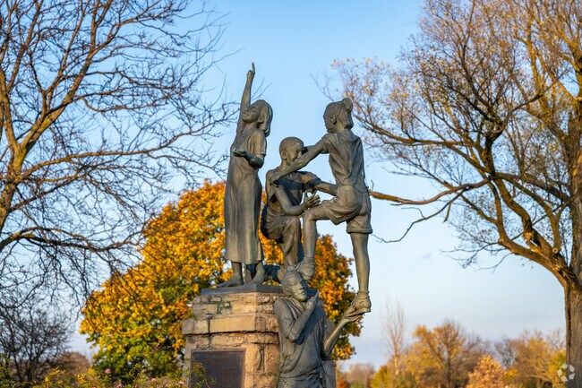 Discover Hyde Park’s statues and public art dotted throughout the community's green spaces.