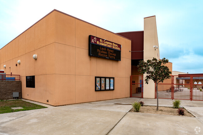 The sign at El Camino Real Elementary keeps students and parents informed.