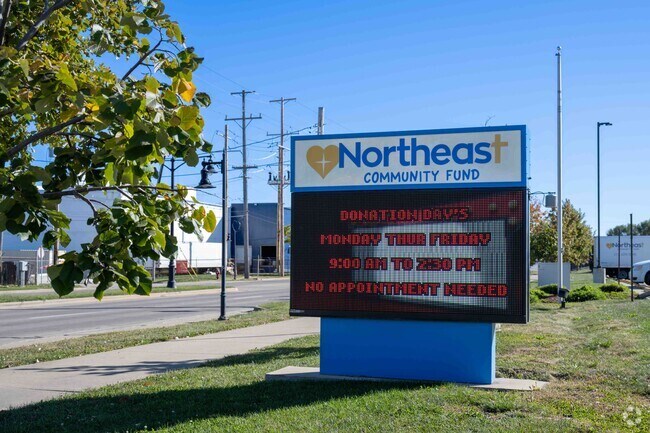 Northeast Community Fund is a donation center near The Elms neighborhood.