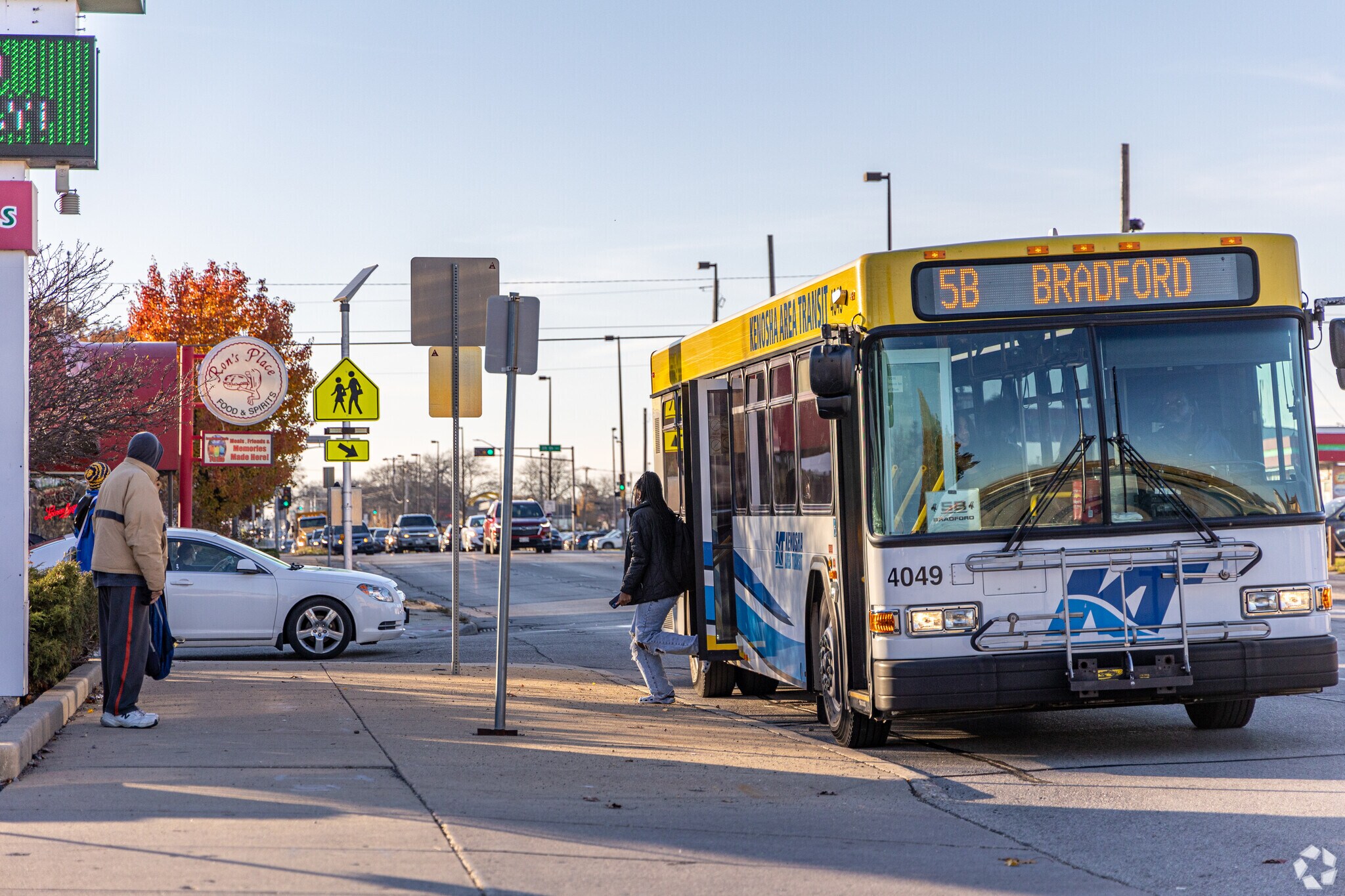 Kenosha and Jamestown residents can use the KT transit busses all around the area.