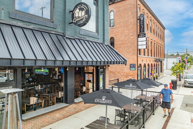 The Grainery Restaurant in Plain City, Ohio is a very popular BBQ place.