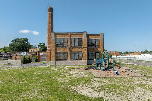 Pasteur Elementary School playground.