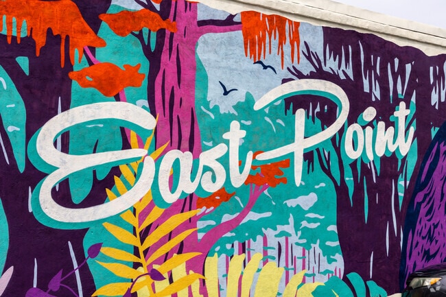 Families enjoy the arts and amenities in East Point.