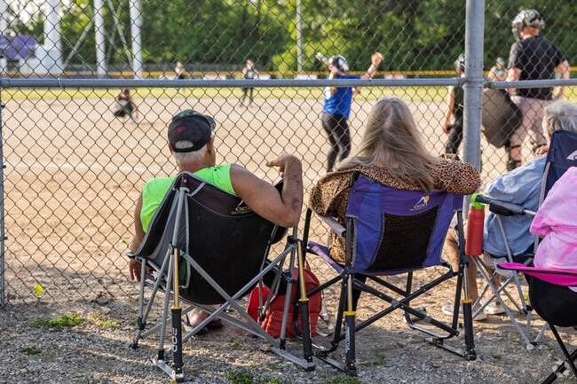 Eaton residents support the local team at a home game.