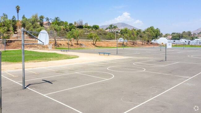 Shoot some hoops at Rustic Lane Elementary School in Rubidoux.