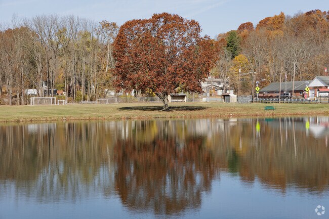 Lafayette Pond Park features a sandy beach that is open for swimming during the summer months.