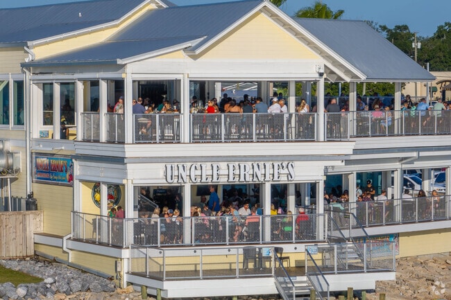Uncle Ernie's is the place to be to grab a bite and catch a fantastic sunset over Saint Andrews.