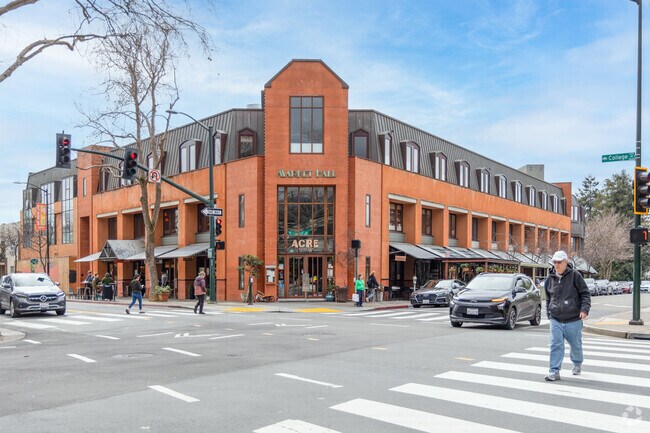 Market Hall in Rockridge is a center point for residents grabbing produce, seafood, and more.