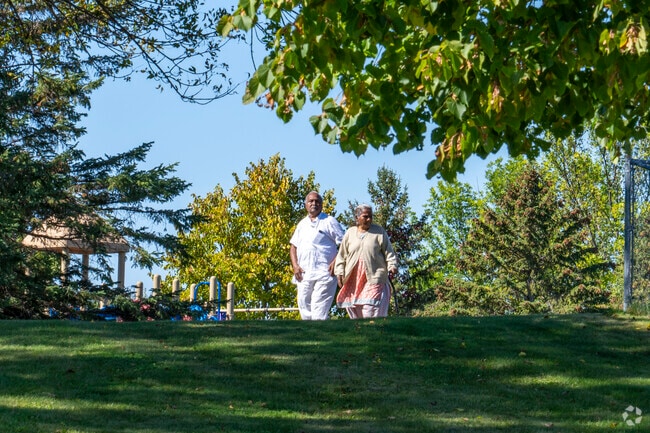 Families head to North Park for a day of fun at the playground.