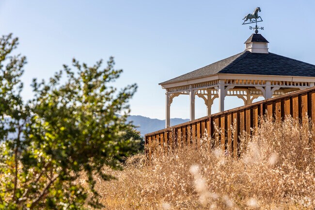 Homes nestled against the Lime Ridge Open Space enjoy the beautiful vista of Cowell Terrace.