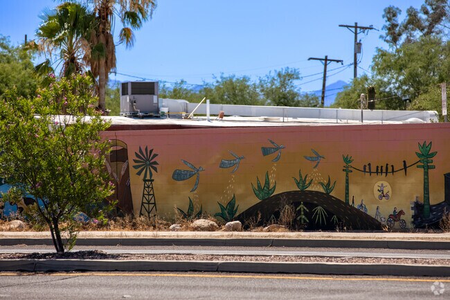 A community mural in Limberlost on Stone Avenue.