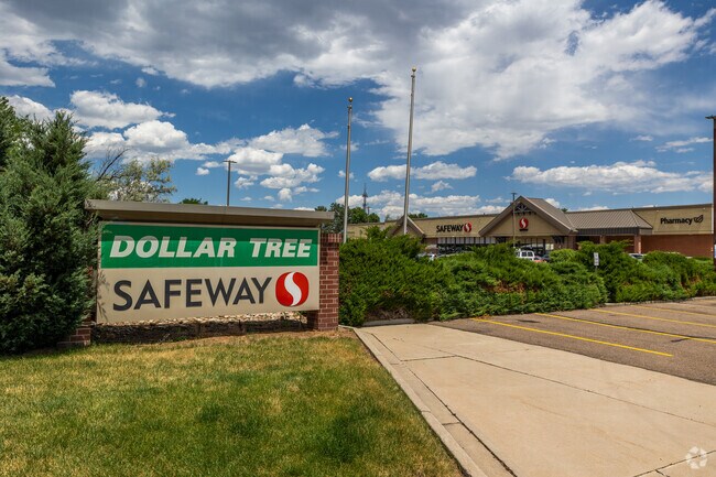 Safeway and Dollar Tree are the closest grocery and retail options in Longmont Estates.