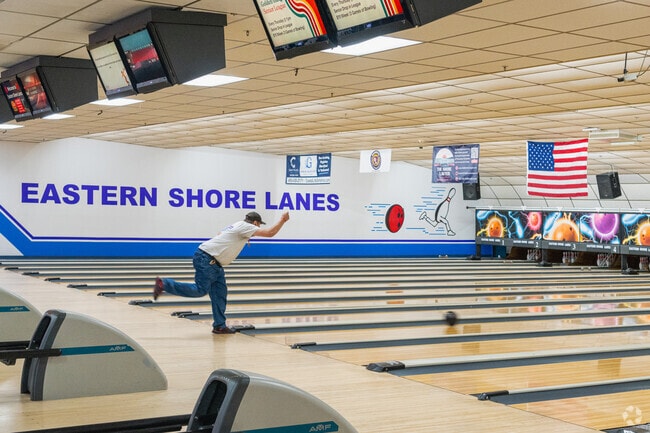 Try and bowl a perfect game at Eastern Shore Lanes in Pocomoke City.