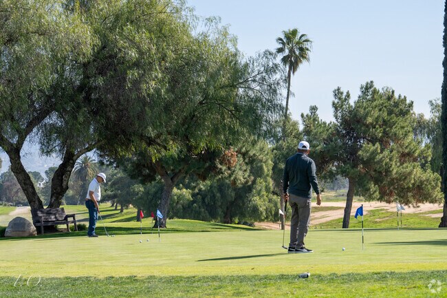Residents of Woodcrest enjoy public golfing at the nearby General Old Golf Course, CA.