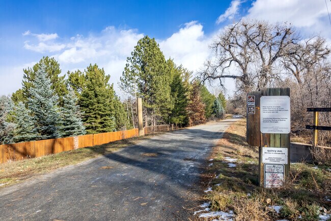 Walking Trails are available throughout Cherry Hills Village