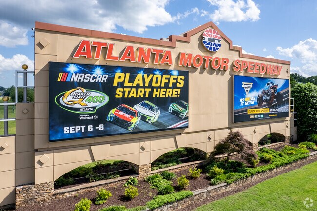 Atlanta Motor Speedway host many racing events with all types of cars.