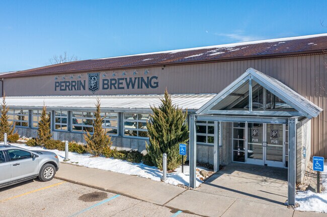 Perrin Brewing Company is a popular gathering spot in Alpine Township.