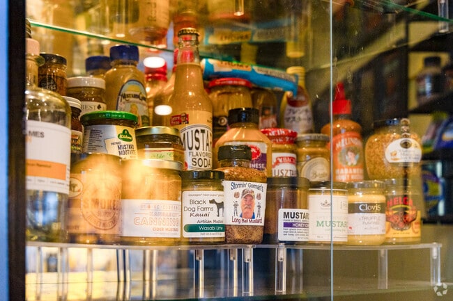 At Colonel Mustard’s Sandwich Emporium in Midland-Westside you can even try mustard ice cream.