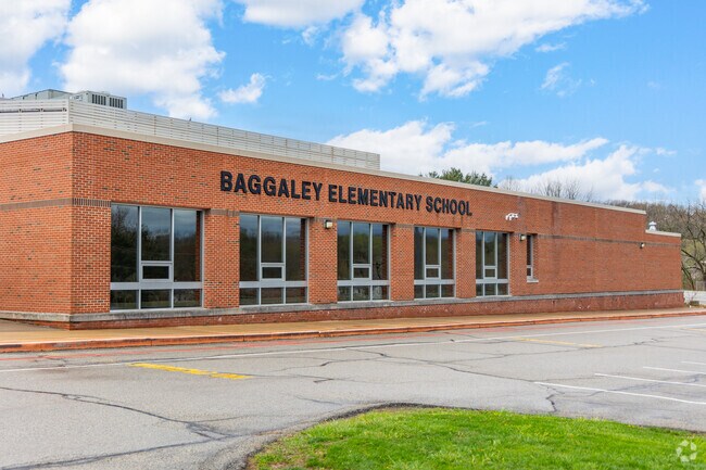 Baggaley Elementary School sits atop a large hill in Latrobe, PA.