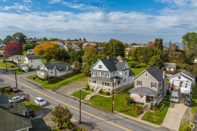 Hughestown features older, larger farmhouse-style homes.