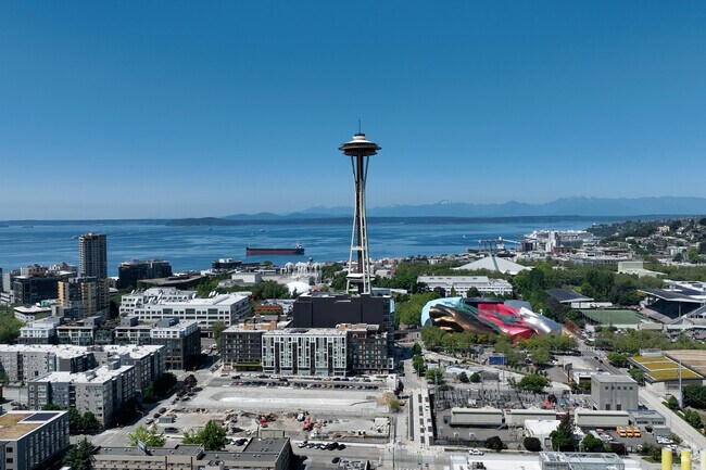 Seatte is 15 miles north of Seatac via I-5.