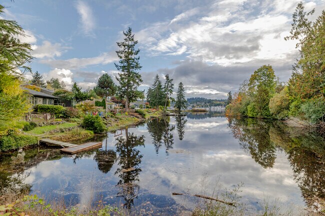 Take in all of the enchanted wooded area at Crescent Creek Overlook.