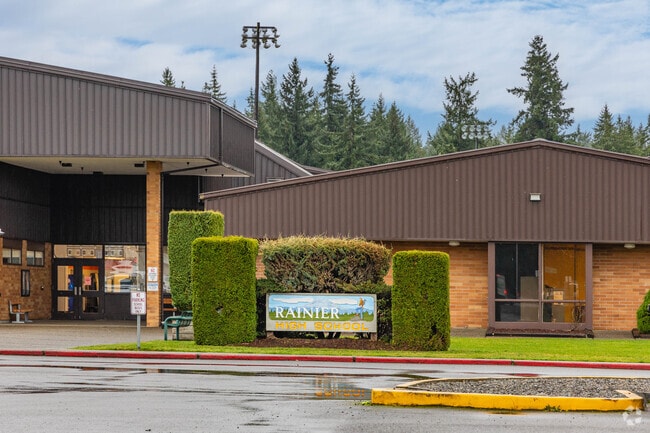 Rainier High School offers career programs and dual-credit courses for college readiness.
