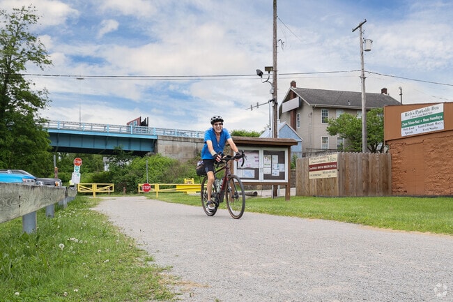 Bikers always have a fun time riding on The Great Allegheny Passage trail.