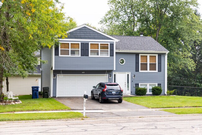 Springhill features many two story homes with street facing garages.