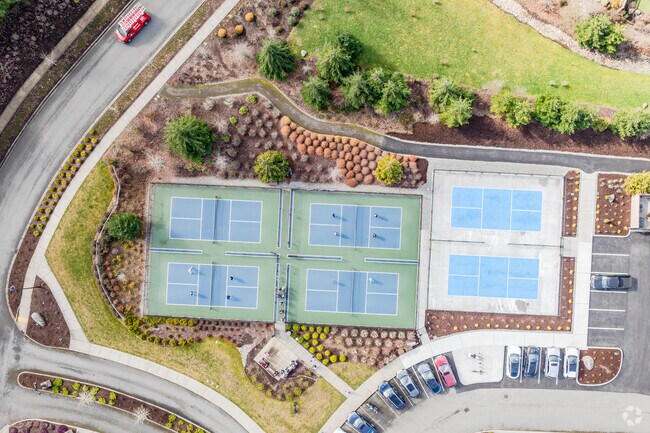 Stop by The Seven Summits Lodge for a game of pickleball.