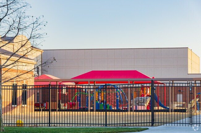 Crossings Christian School offers playground for children.