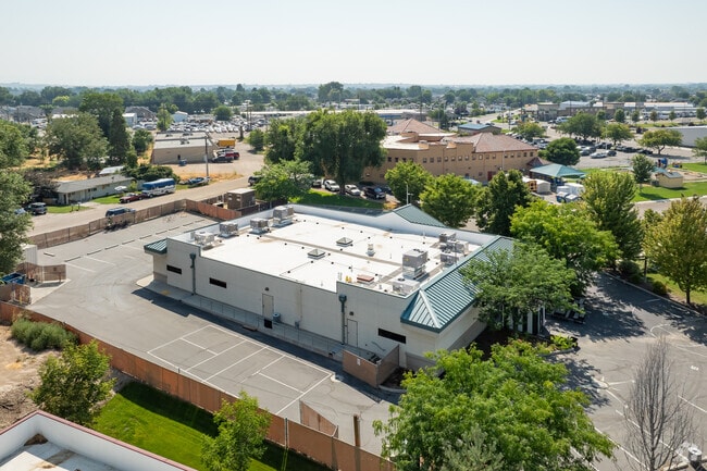 Aerial view looking North at Vallieview Academy in Nampa.