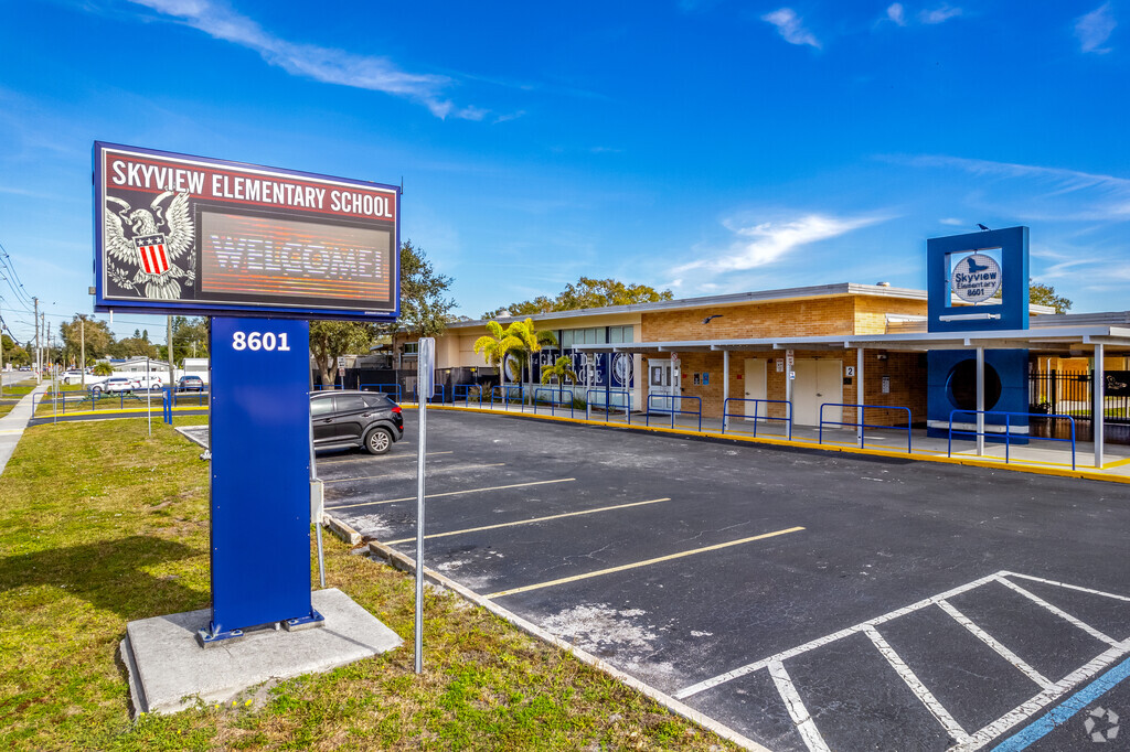 Skyview elementary school serves students in Pinellas Park, FL.