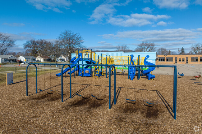 The swings at Kaiser Elementary School.