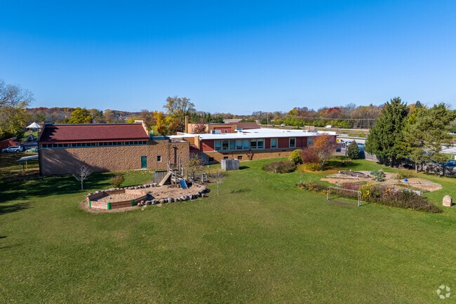 Prairie Hill Waldorf School and it's green space.