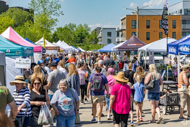 Downtown Waukesha is full of life during the Waukesha Farmer's Market.