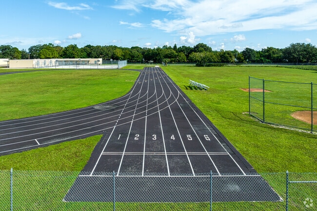 Teague Middle School includes a track for students to utilize.