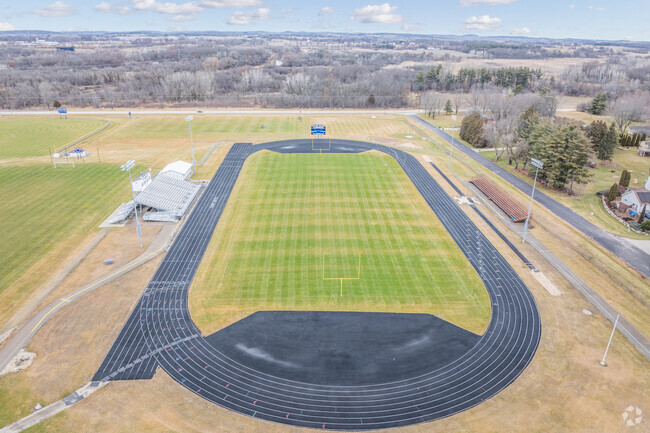 The athletic fields at Cambridge High School are very well maintained.