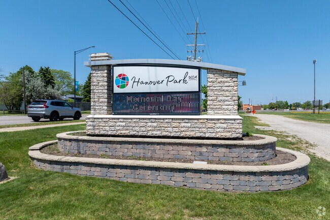 Located in Hanover Park, Hanover Park is a great place for baseball on the weekends.
