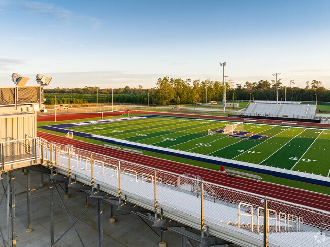 Hardin-Jefferson Junior High School shares amenities with the neighboring high school.