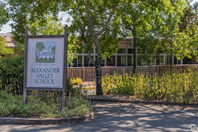 Alexander Valley Elementary School serves grades K-6.