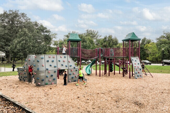 Shoaff Park Playground is a favorite spot for locals to bring their kids.