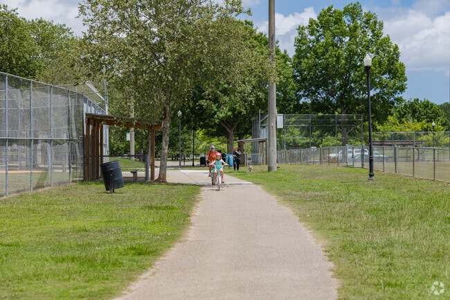 Laurel Hill County Park has great trails to ride a bike near Charleston National.