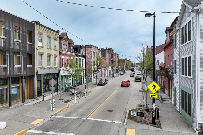 Restaurants and shops line Penn St. and they offer local foods and crafts.