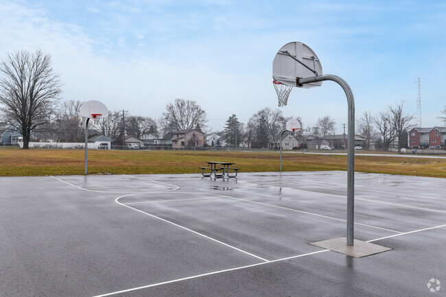 Alfred E. Upton Elementary School basketball courts.