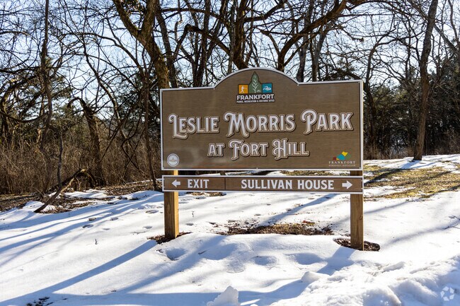 The Leslie Morris Park in Frankfort has a trail loop distance of 1.38 miles.