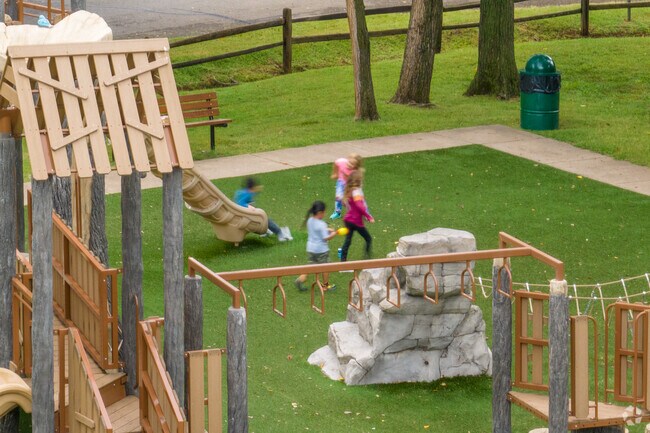 Kids can run around on the playground at Hafer Park near Ketch Acres.