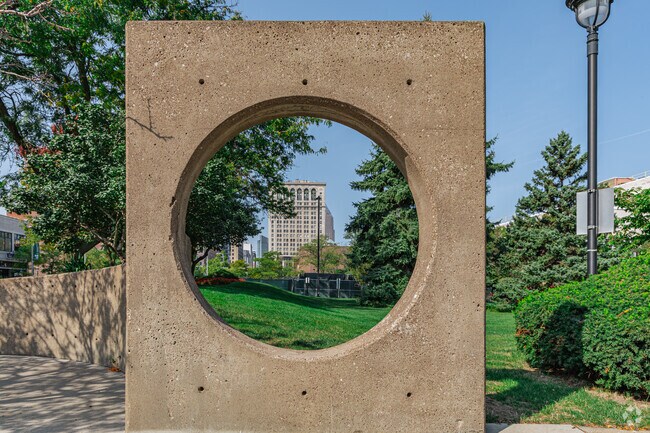 Downtown Cleveland is a few short blocks from the Campus District.