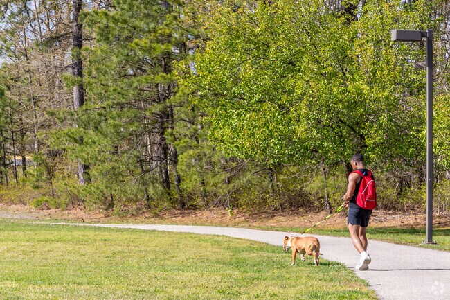 Take your dog out for a walk at Lindenwold Memorial Park.